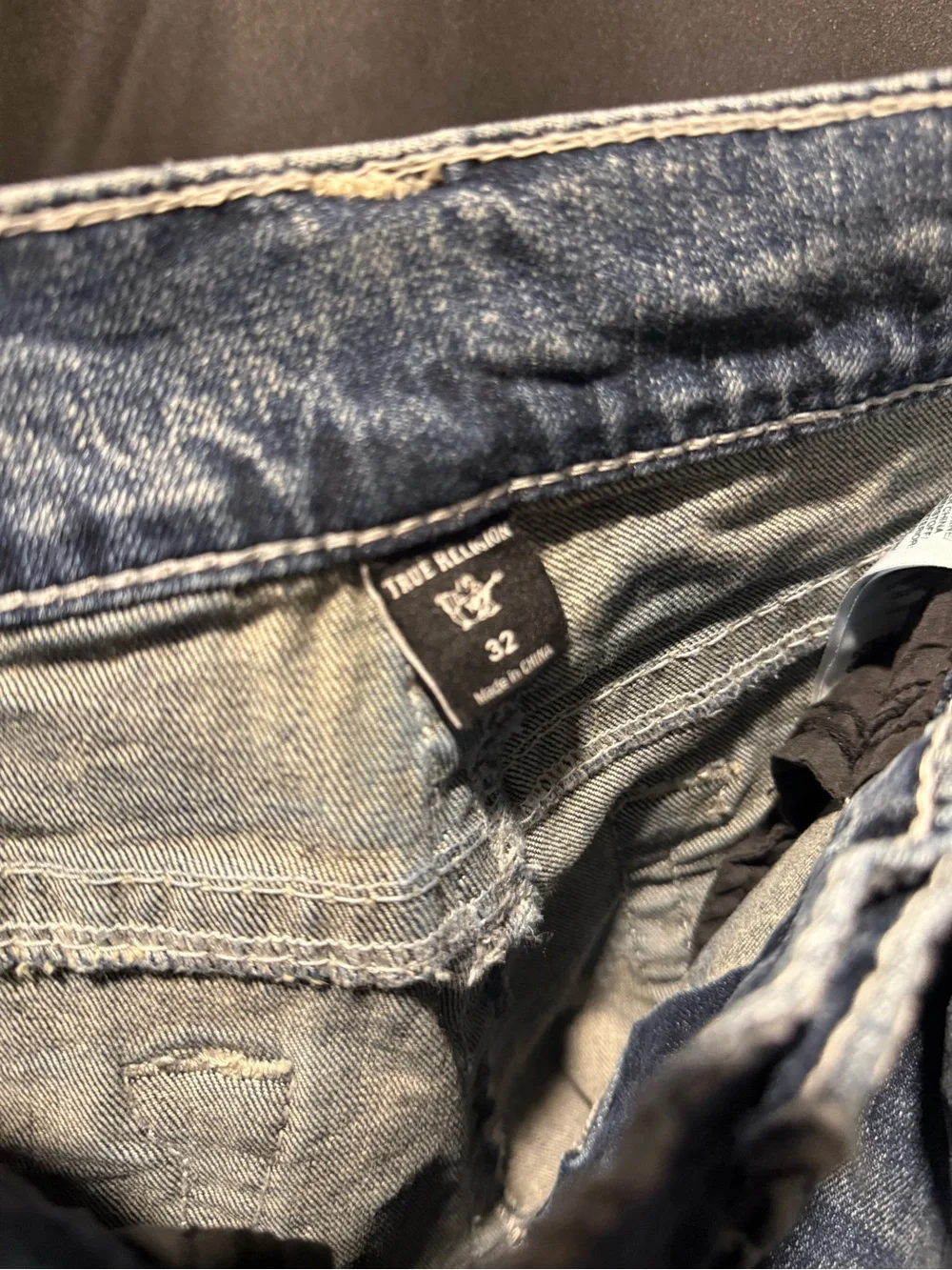 True Religion Slim Men's Denim Jeans in Faded Blue